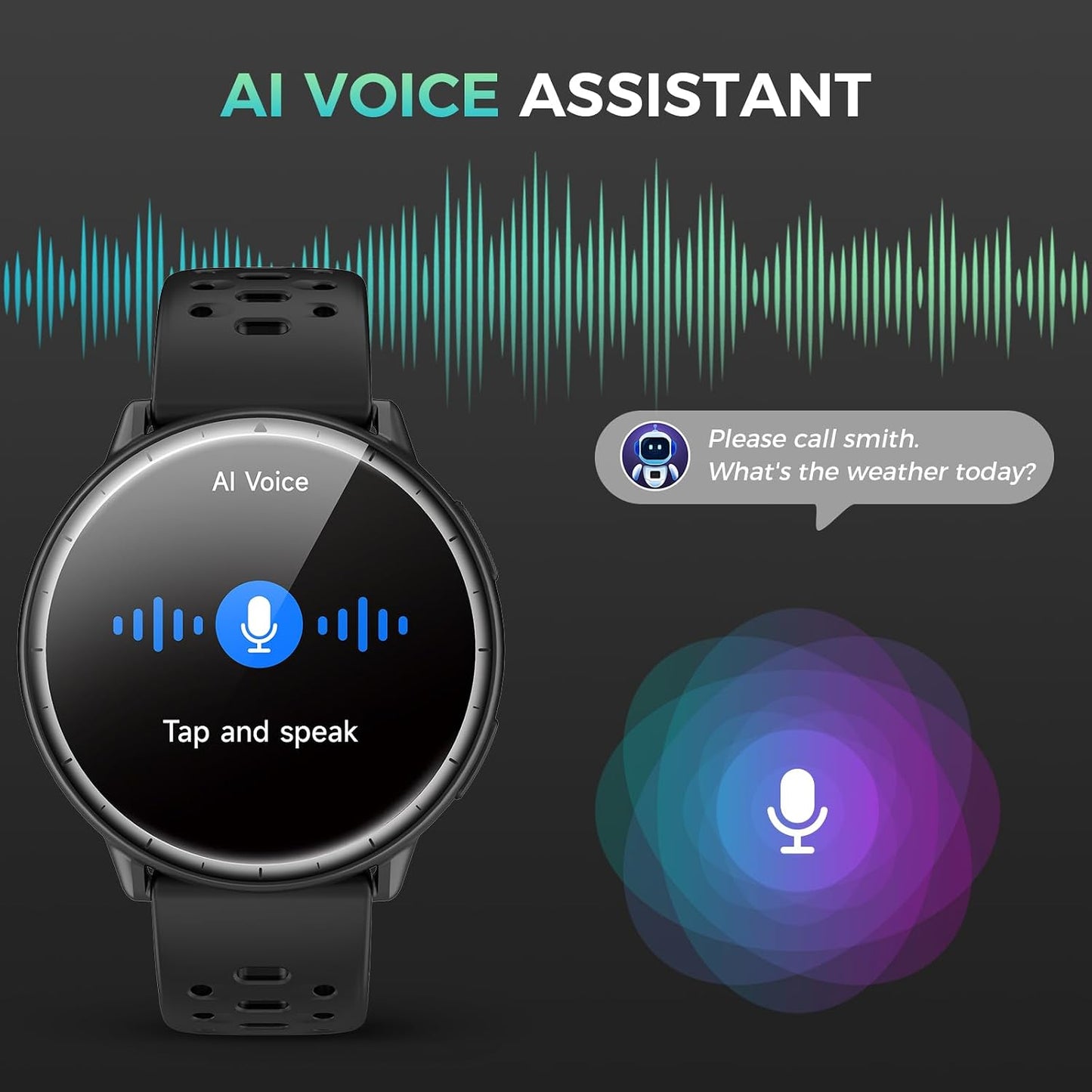 EGQINR GPS Smart Watch – 1.32" AMOLED, Bluetooth Calling, 5ATM, 110+ Sports Modes