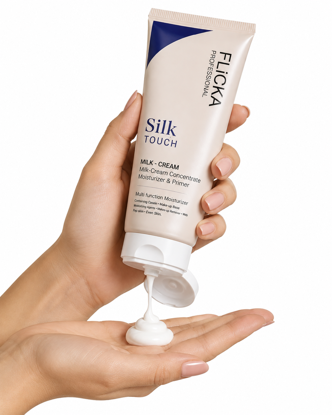 Flicka Professional Silk Touch Milk-Cream – Moisturizer, Makeup Base & Remover
