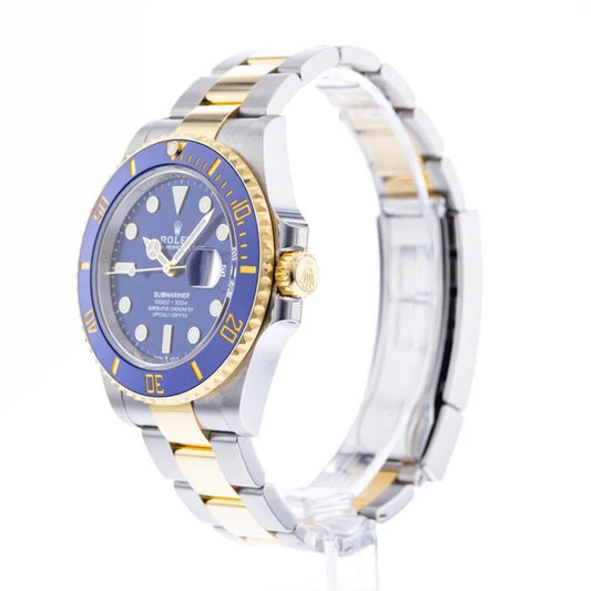 Blue Dial Luxury Dive Watch – Classic Stainless-Steel Style